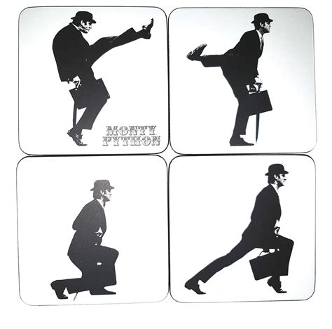 Monty Python Ministry Of Silly Walks Coaster Set Of 4 - Collectible ...