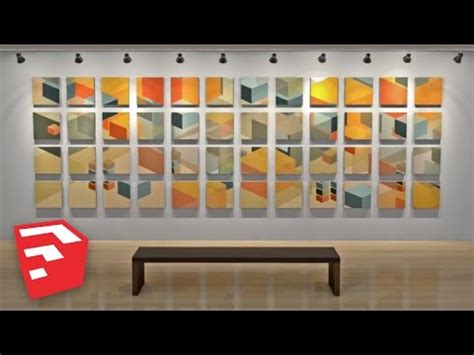 SketchUp Time-Lapse: Art Gallery - YouTube