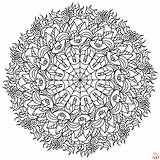 Coloring Halloween Mandalas sketch template