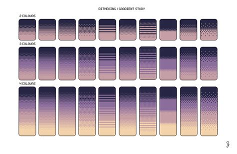 Dithering/Gradient Study | Pixel Art by JayCaution on DeviantArt