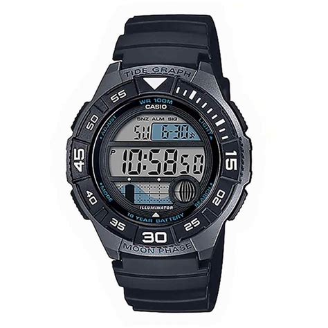 casio gents digi tide graph 100mtr watch - Knights The Jewellers Online Jewellery Store