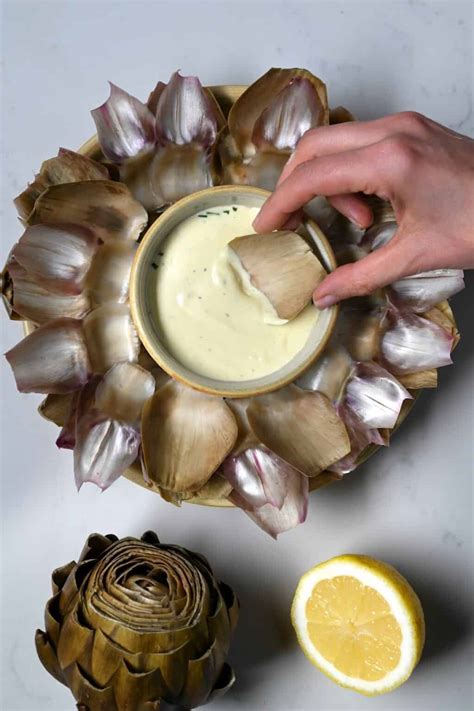 The Best Artichoke Dipping Sauce - Alphafoodie