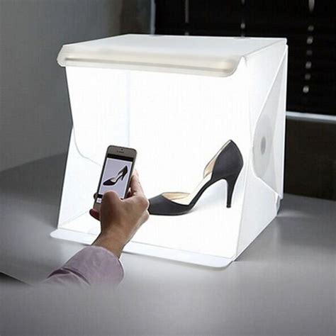 2019 24cm / 9 Mini Folding Lightbox Photography Studio Softbox LED Light Soft Box Camera Photo ...