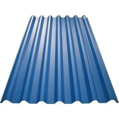 Blue MS Corrugated Metal Roofing Sheet, Thickness Of Sheet: 0.40 mm at best price in Hyderabad