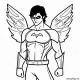 Nightwing Wings Of Fire Coloring Page  Pagescom sketch template