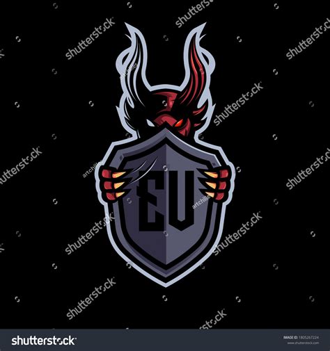 Evil Mascot Logo Design Vector Modern Stock Vector (Royalty Free ...