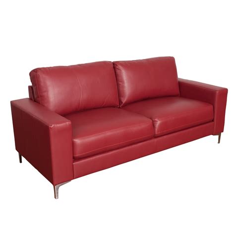 Red Contemporary Sofa | Baci Living Room