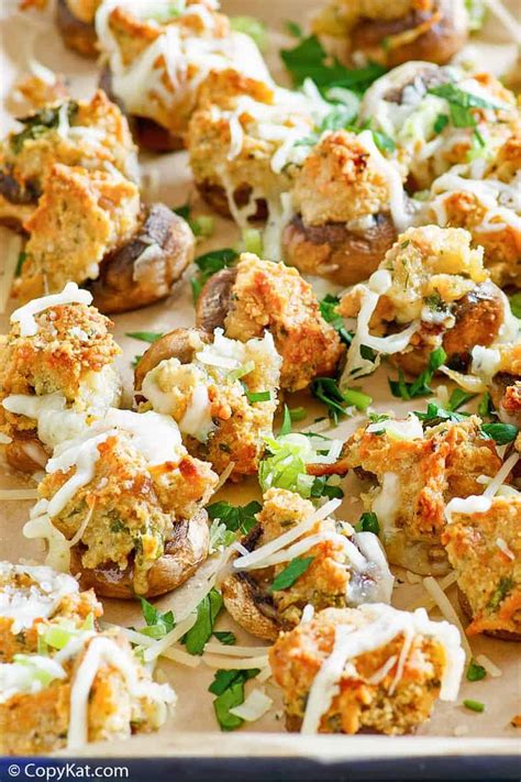 Olive Garden Stuffed Mushrooms - CopyKat Recipes