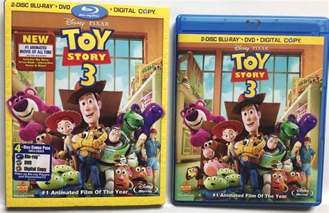 Disney's Toy Story 3 [2010] (Blu-ray/DVD,2010,4-Disc) w/Embossed Foil Slipcover! | eBay