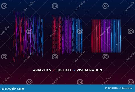 Big Data Visualization or Analysis Background Stock Vector ...