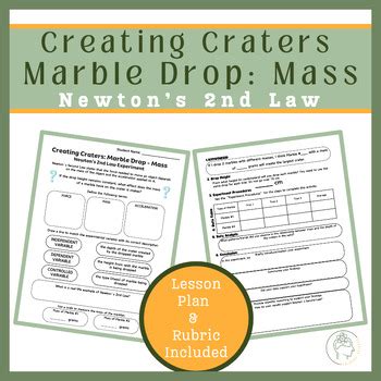 Newton's 2nd Law- Marble Drop Experiment by Big Bang Science | TPT