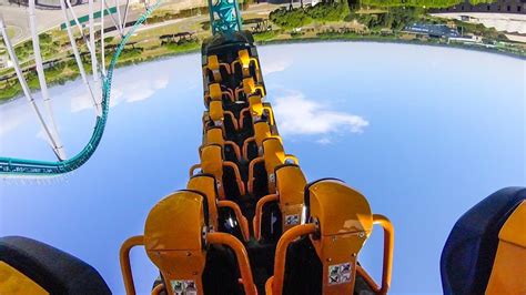 Altair 10 Inversion Roller Coaster Back Seat POV Cinecittà World Italy ...