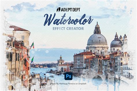 Watercolor Effect Photoshop Creator | Creative Market