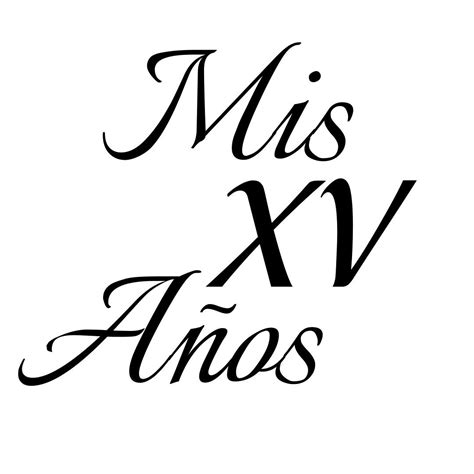 Mis XV años | Letras para imprimir, Moldes de letras bonitas, Feliz xv años