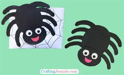 Spider Craft (Free Template) - Crafting Jeannie