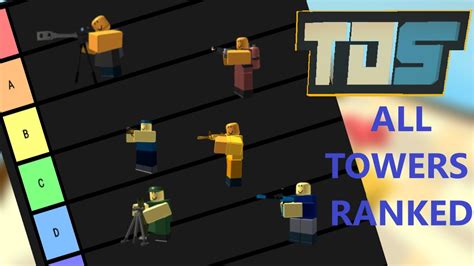 (Outdated) EVERY TDS TOWER RANKED! Tower Defense Simulator Worst to ...