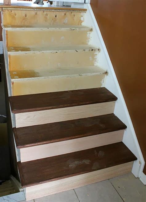 Stairway Remodel Part 3: Installing New Stair Treads and Risers - The Cookie Writer