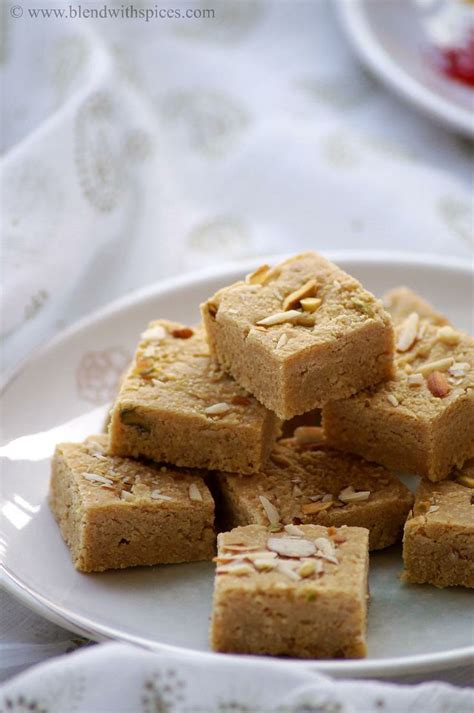 Mohanthal Recipe - Gram Flour Fudge (besan/chickpea flour) - A ...