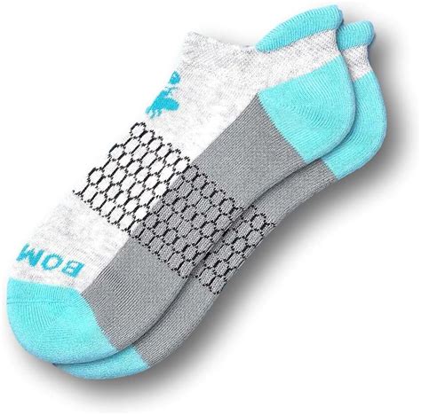 Bombas Womens Originals Ankle Socks, (Grey/Blue) (Small, Blue/Grey) at Amazon Women’s Clothing store