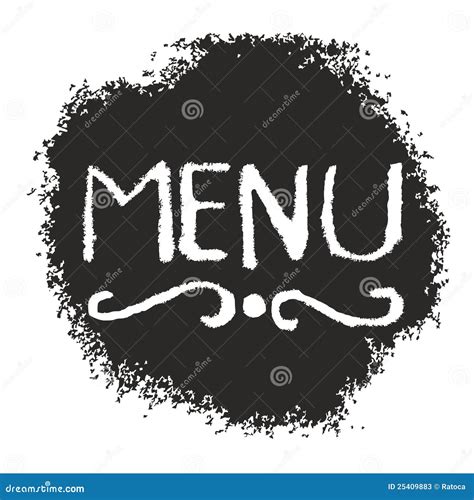 Menu sign stock vector. Illustration of elegant, classic - 25409883