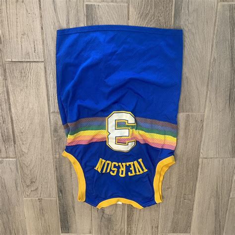 Authentic Allen iverson alternate nuggets jersey - Depop