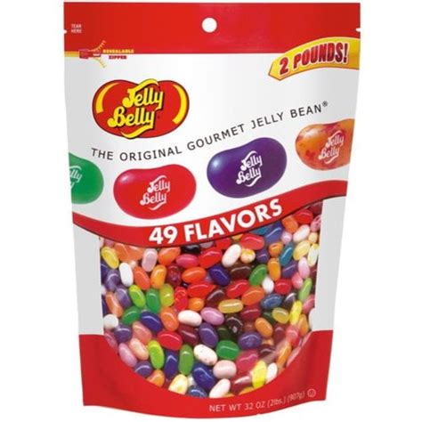 Jelly Belly Kosher Original Assorted Flavors Jelly Beans, 32 Oz, Pouch ...