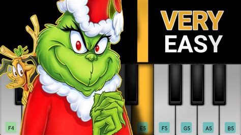 Welcome Christmas | How The Grinch Stole Christmas | Easy Piano Tutorial + Notes - YouTube