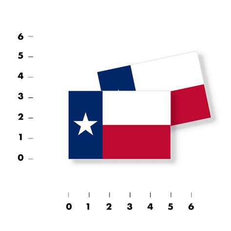 Texas Flag Vinyl Decal Sticker Texas State Flag Choose Size - Etsy