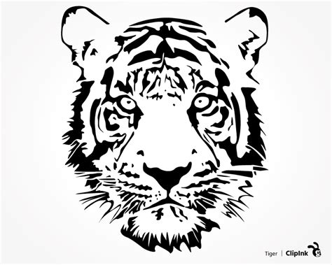 Tiger svg, tiger head svg, tatoo svg | svg, png, eps, dxf, pdf | ClipInk