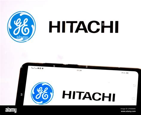 In this photo illustration GE Hitachi Nuclear Energy logo seen ...