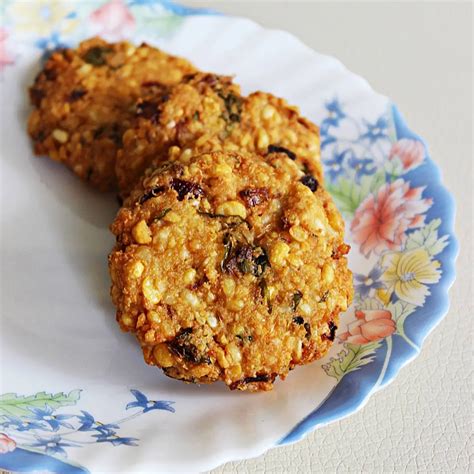 Dal Vada Recipe (Lentil Fritters) - Swasthi's Recipes