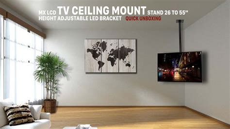 How To Mount A Flat Screen Tv From The Ceiling | Shelly Lighting