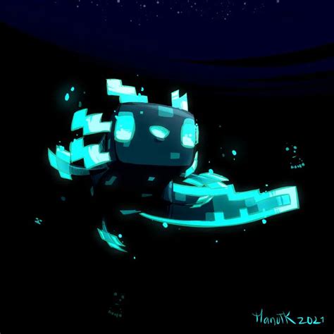 Glow Axolotl. #Minecraft | Minecraft drawings, Minecraft art, Minecraft wallpaper