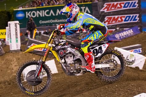 RCH Suzuki's Ken Roczen on the podium at Anaheim 2