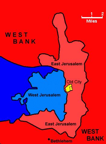 Map of Jerusalem - Free Printable Maps