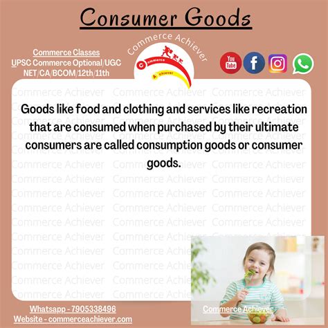 What Are Consumer Goods Definition And Examples