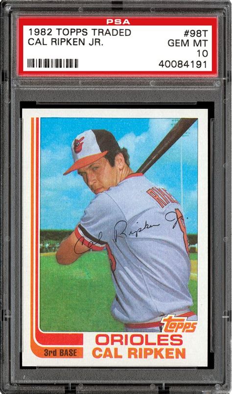 Auction Prices Realized Baseball Cards 1982 TOPPS TRADED Cal Ripken Jr. Summary