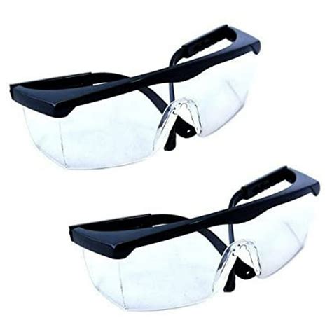 HQRP 2 pair UV Protection Glasses / Safety Goggles for Wood Metal cutting, Chipping, Grinding ...