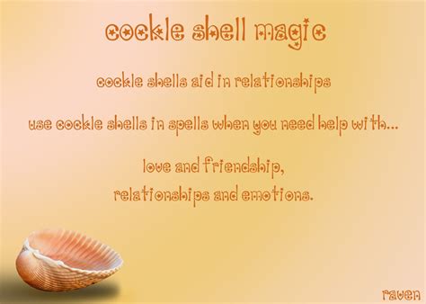 Cockle Shell Magic | Seashells witchcraft, Magic spell book, Witchcraft