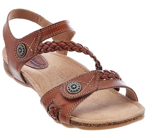 Earth Origins Leather Multi-strap Sandals - Tracy - Page 1 — QVC.com