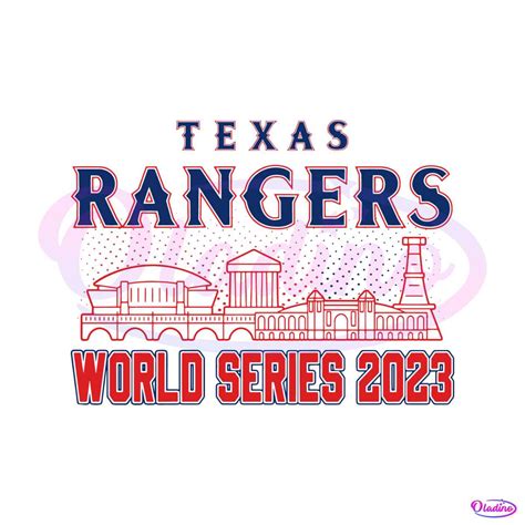 MLB Texas Rangers World Series 2023 SVG Cutting Digital File