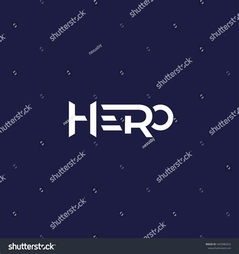 Hero Logo Design Vector Print Stock Vector (Royalty Free) 1603980022 | Shutterstock