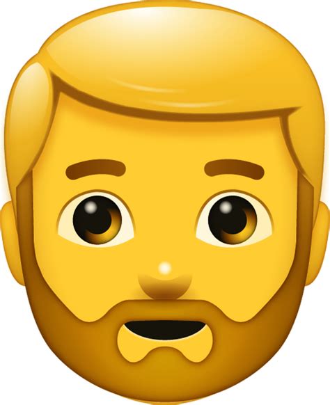 Beard Man Emoji [Free Download All Emojis] | Emoji Island