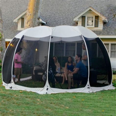 Screen House Tent Instant Outdoor Canopy Pop Up Gazebo 15x15 Gray - Walmart.com - Walmart.com