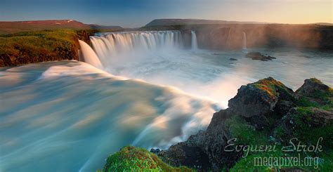 Evgueni Strok Photography, Sunrise at Godafoss Waterfall