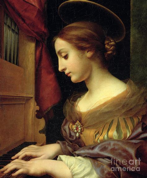 St. Cecilia Painting by Carlo Dolci