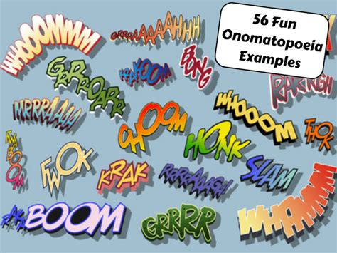 56 Fun Onomatopoeia Examples - Teaching Expertise