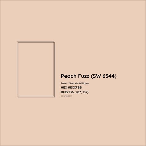 Sherwin Williams Peach Fuzz (SW 6344) Paint color codes, similar paints and colors - colorxs.com