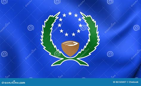 Flag of the Pohnpei State, Micronesia. Stock Illustration - Illustration of carolinas ...