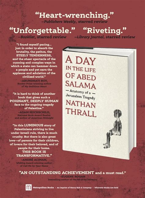 Nathan Thrall’s “A Day in the Life of Abed Salama” – A Book Talk with Kenneth Roth - Harvard Law ...